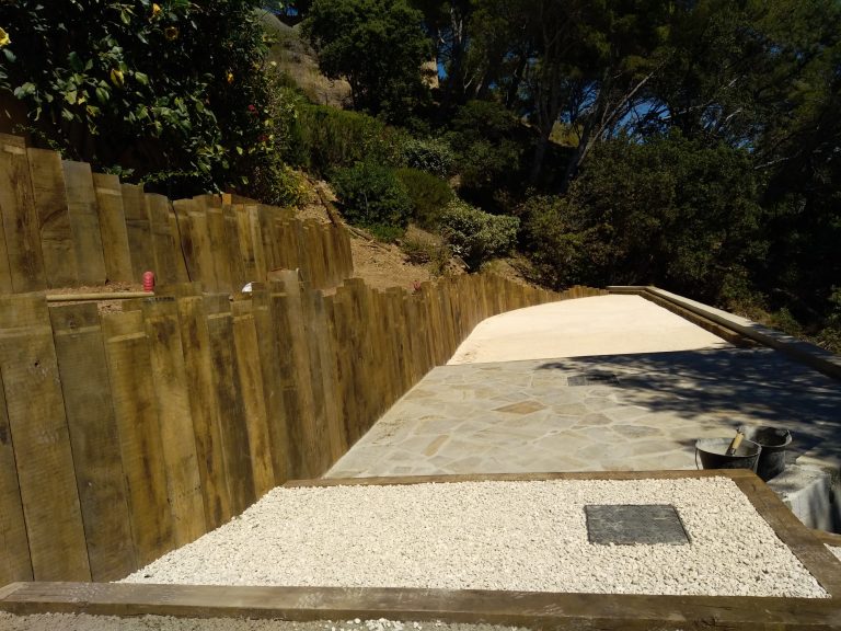 Aménagement poutre en chêne Bormes les mimosas