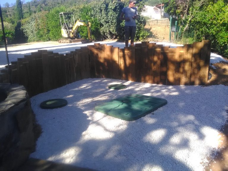 Aménagement fosse Bormes les mimosas.